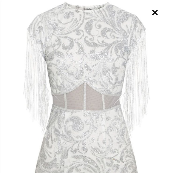 PRETTY LITTLE THING - Glitter Mesh Bodycon Dress - Picture 3 of 7